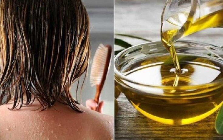 Hair honey olive oil